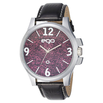 Maxima EGO Men Purple Dial Analogue Watch - E-01066LAGC